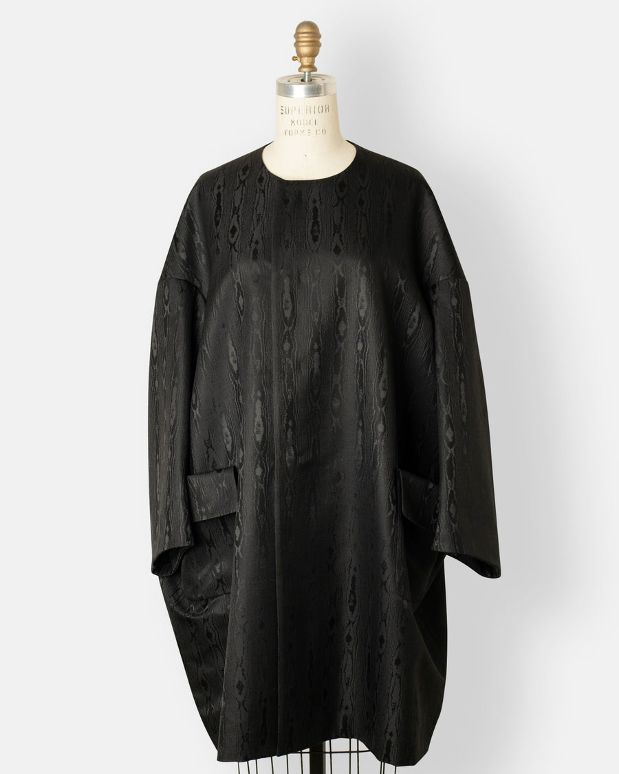 silk moire coat