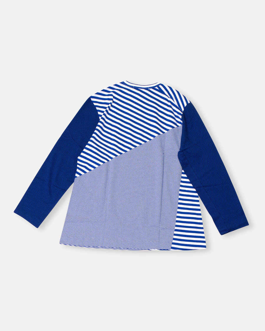 stripe mix tee