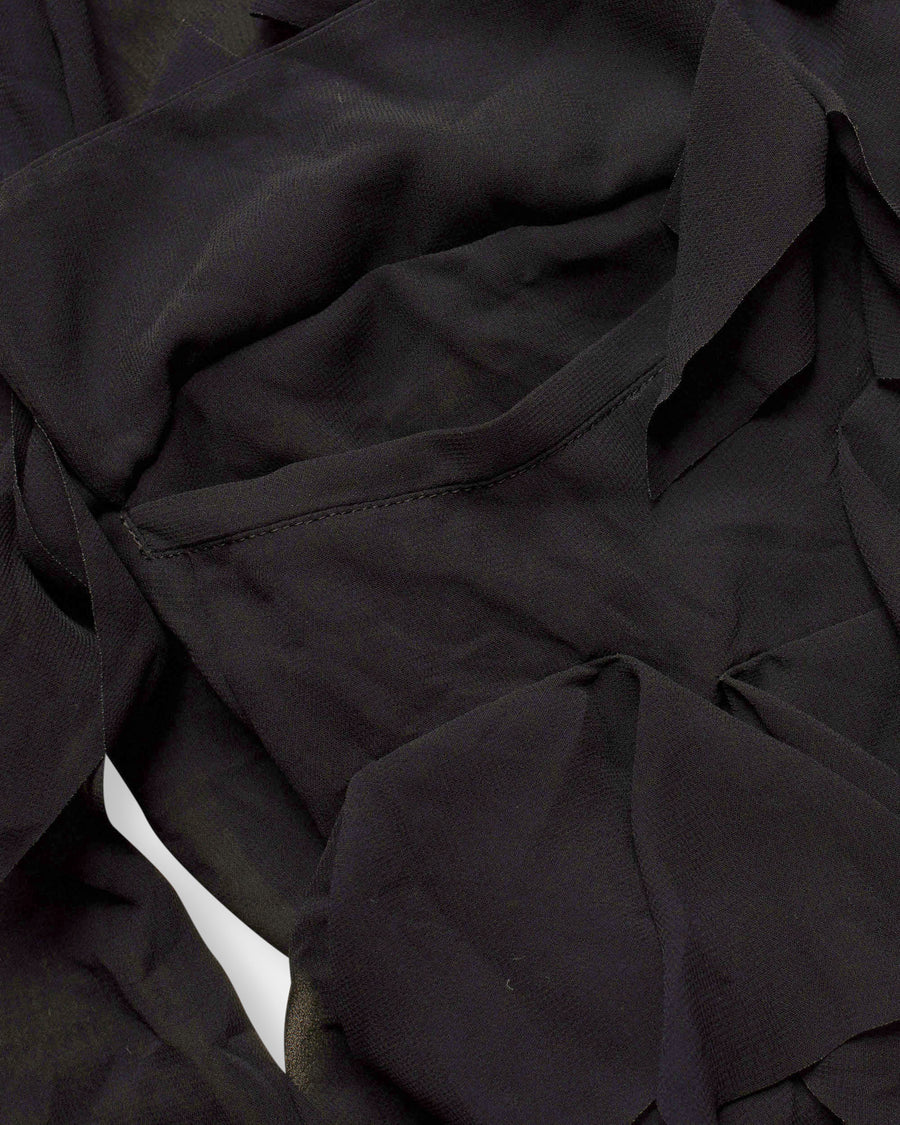 layered detail georgette jacket