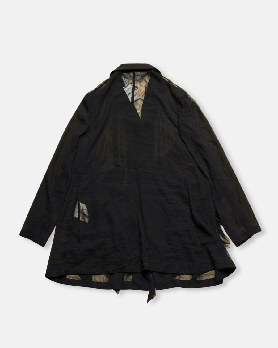 layered detail georgette jacket