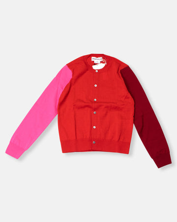 color blocked cardigan