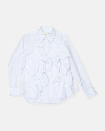 layered ruffle blouse