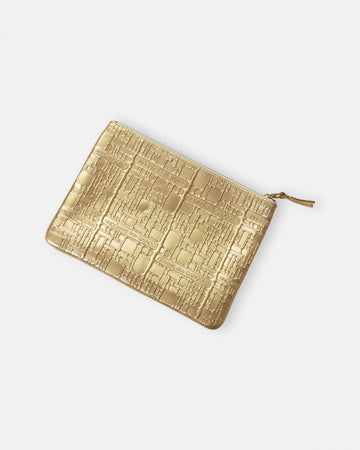 embossed logotype large pouch