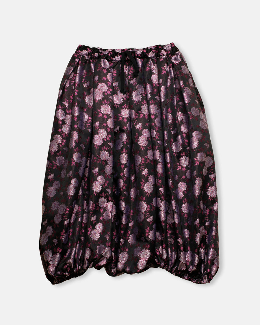 floral jacquard balloon pants