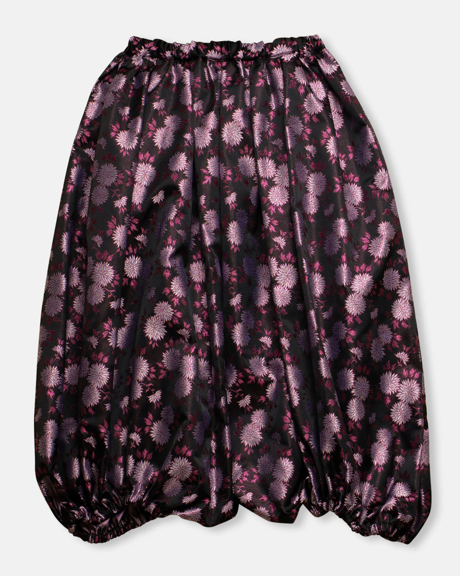 floral jacquard balloon pants