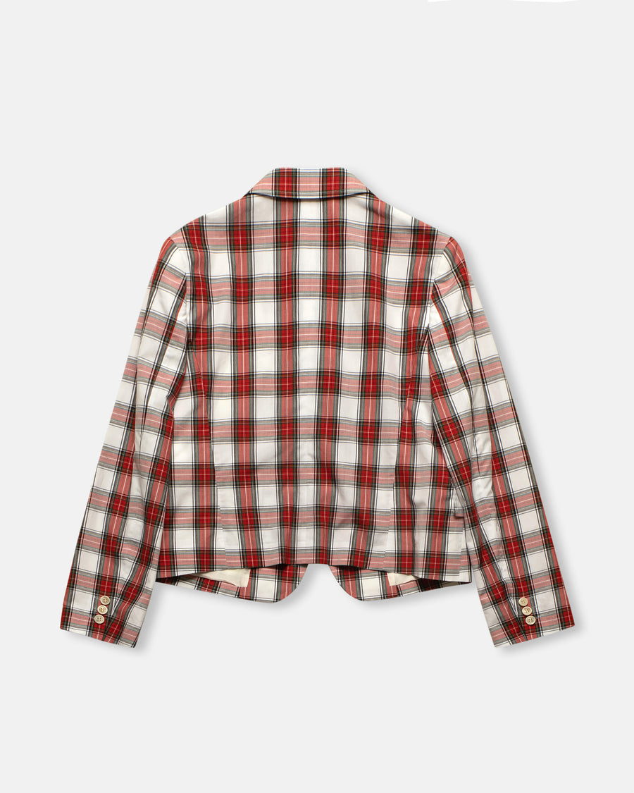 tartan plaid blazer