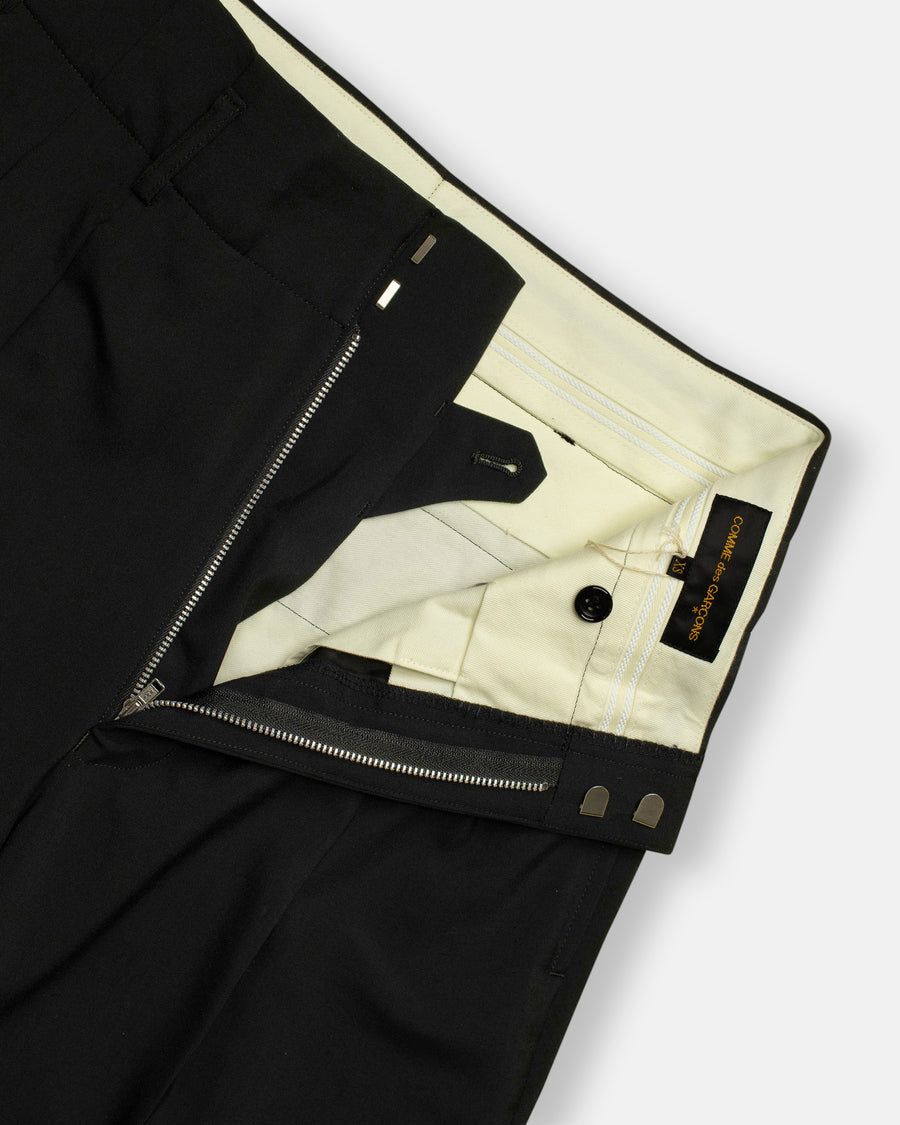 wide leg pleat front