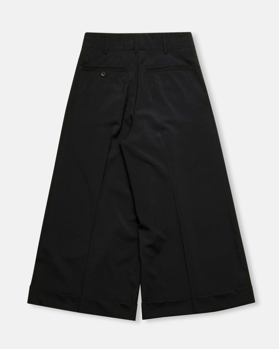 wide leg pleat front