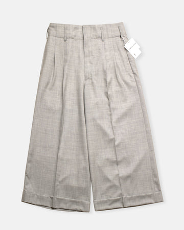 wide leg pleat front