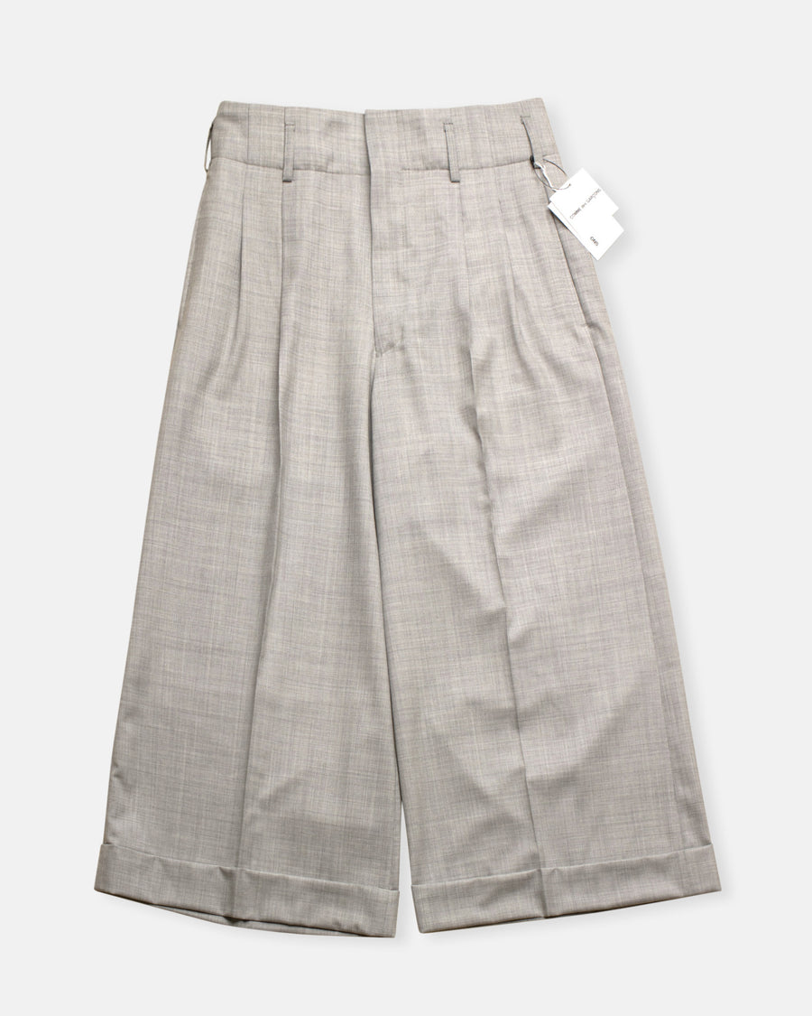 wide leg pleat front