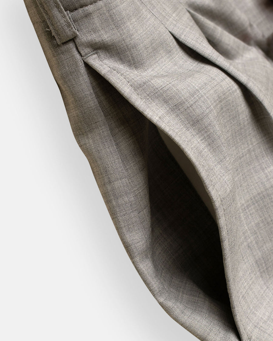 wide leg pleat front