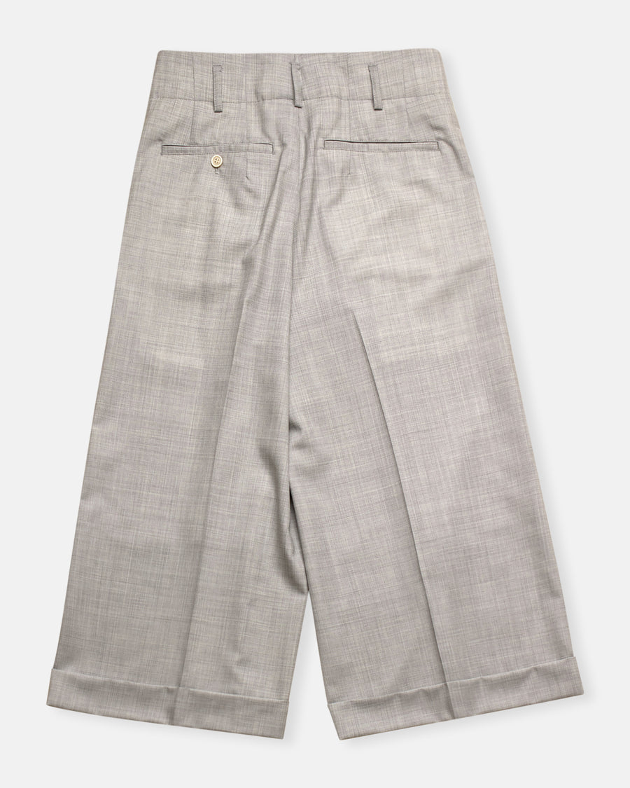 wide leg pleat front
