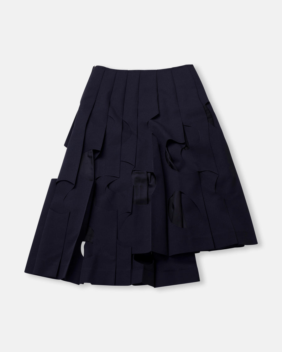 cut out pleated skirt