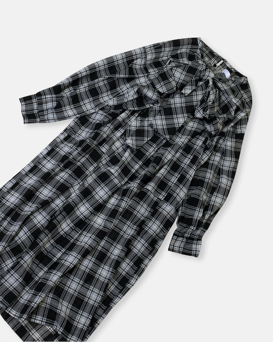 tartan dress with bow