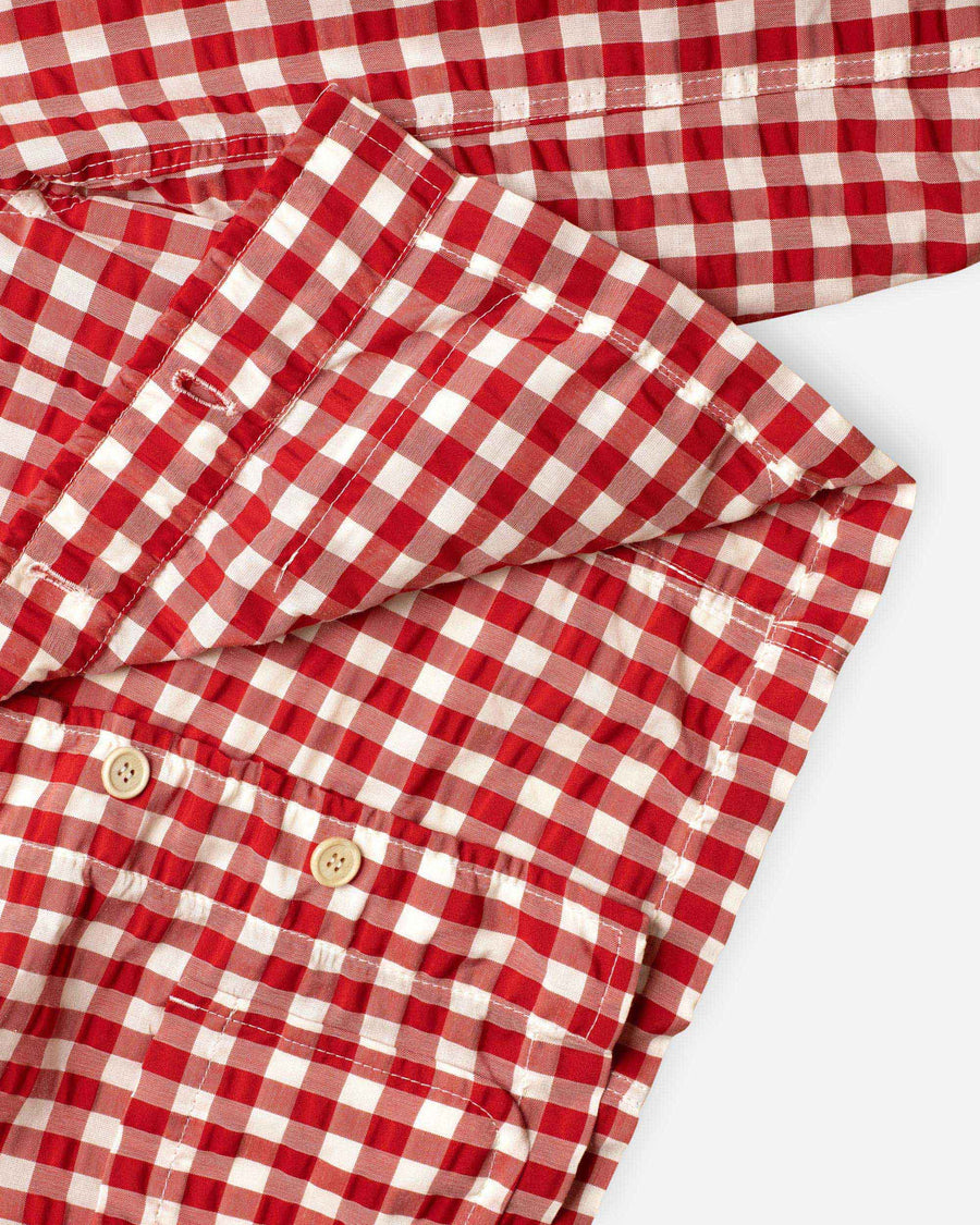 gingham check jacket