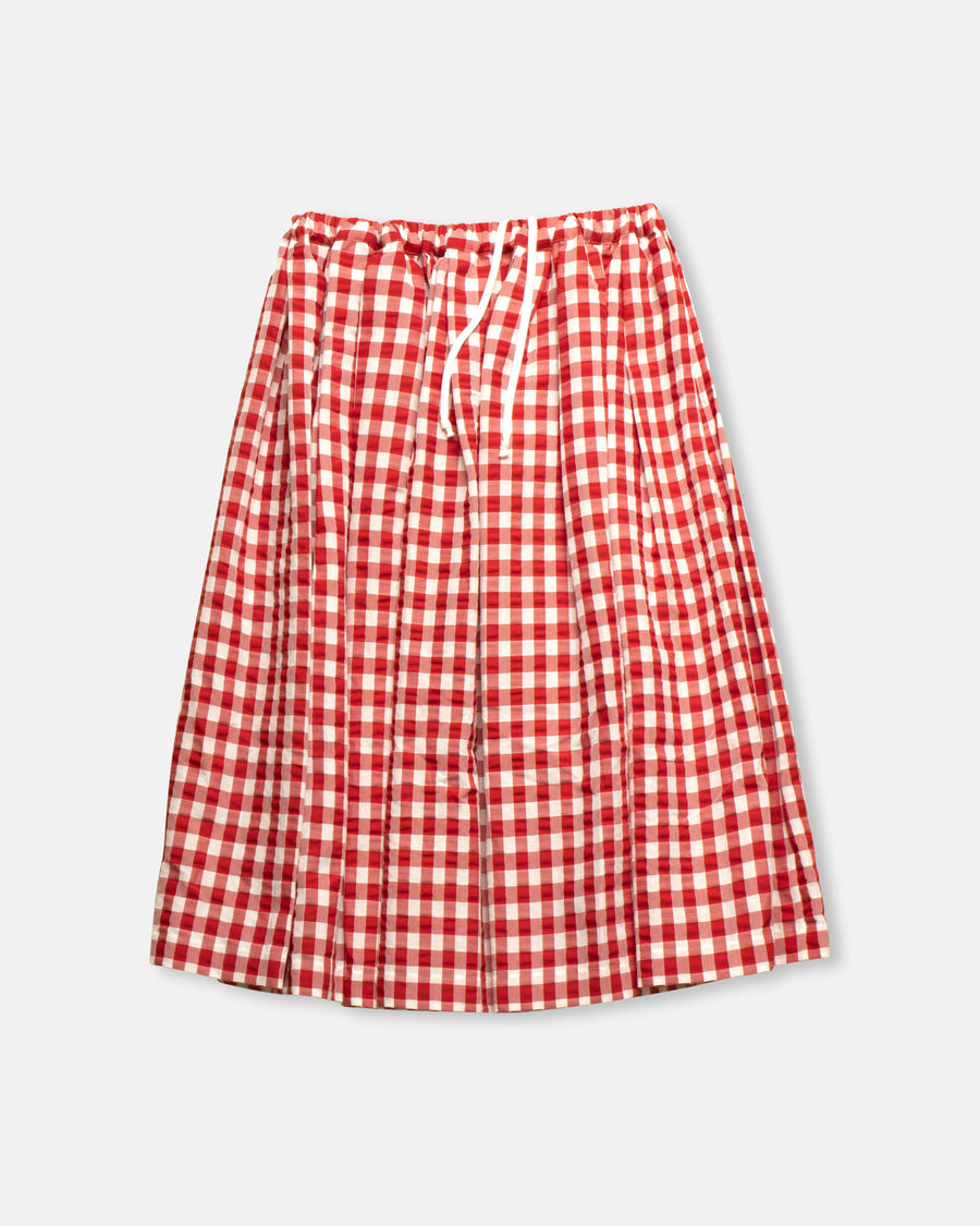 gingham check skirt