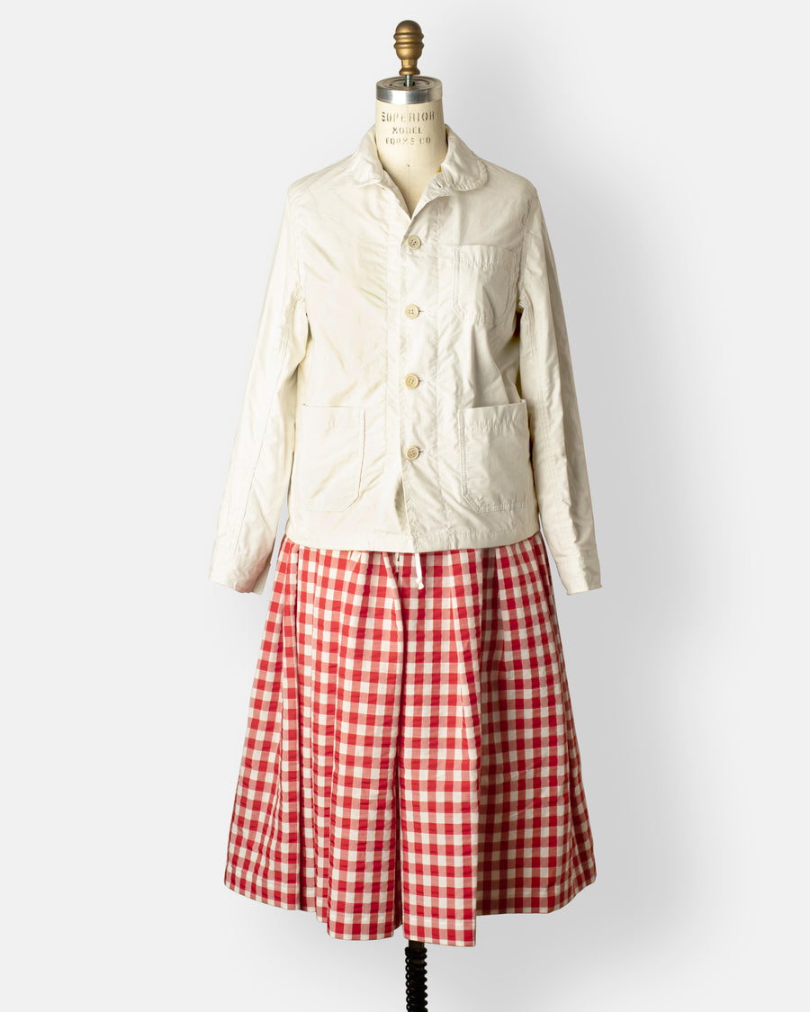 gingham check skirt