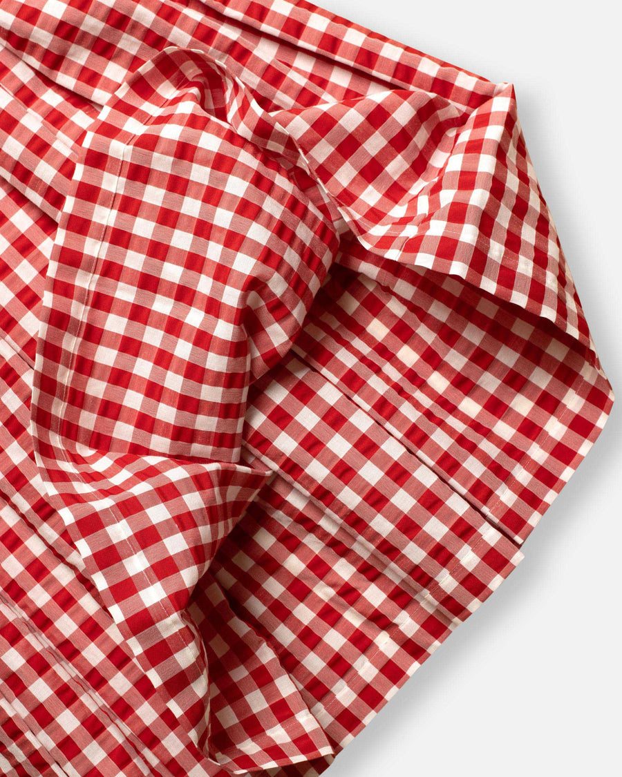 gingham check skirt