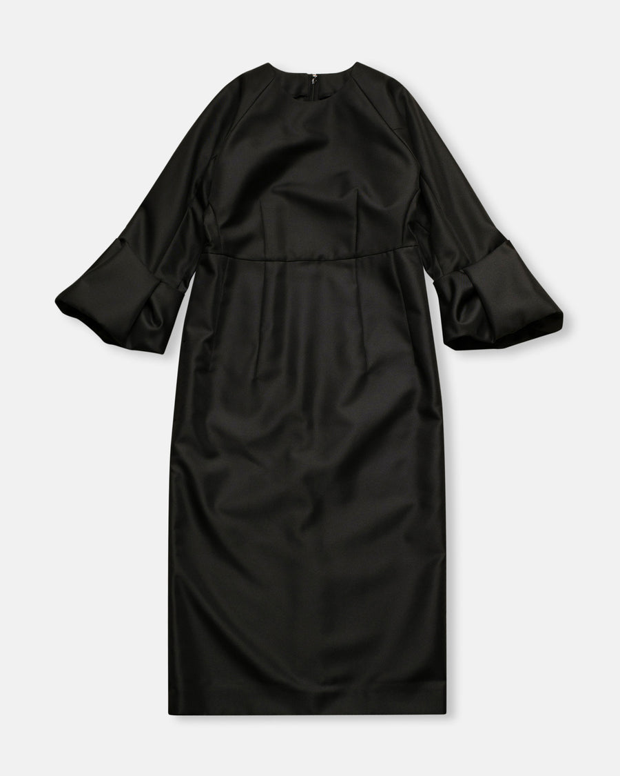 trumpet sleeve dress
