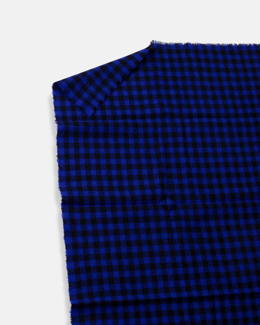 cashmere check pattern shawl
