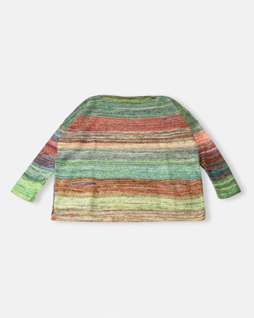 multi color boatneck sweater