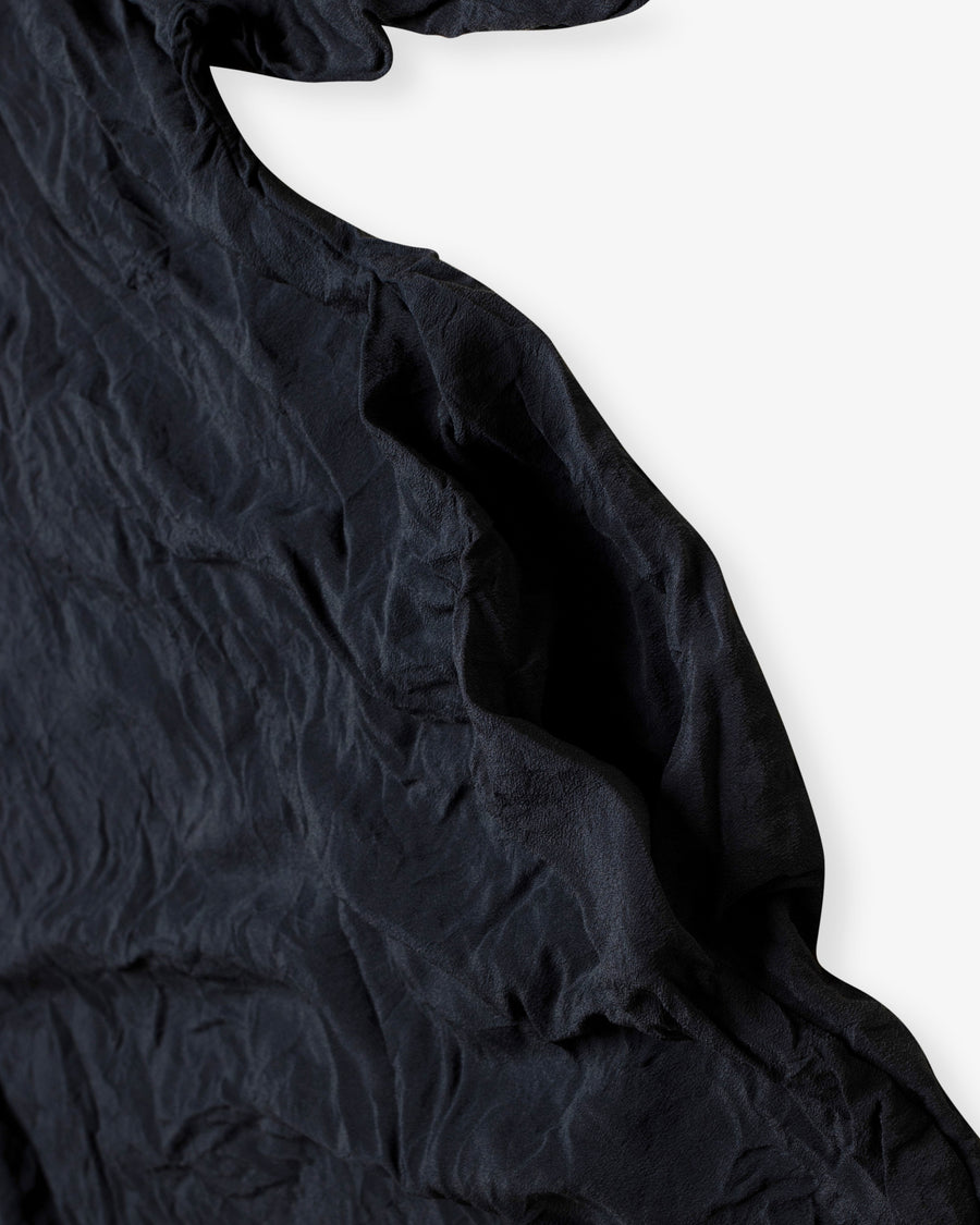 selvedge edge washed silk top