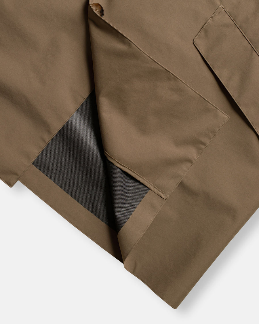 3 layer balmacaan coat
