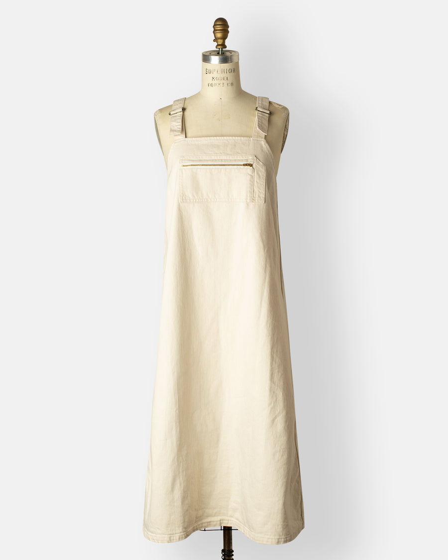 katsuragi denim overall dress