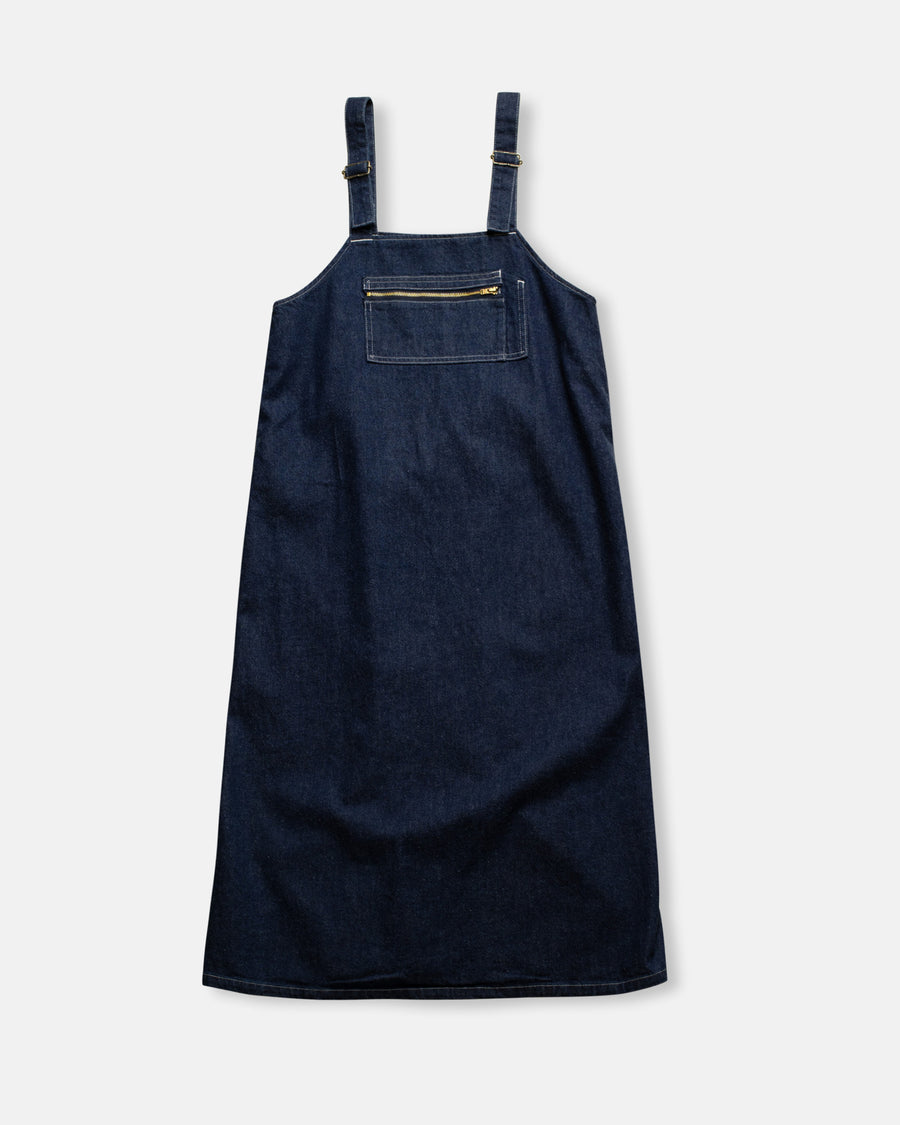 denim overall dress