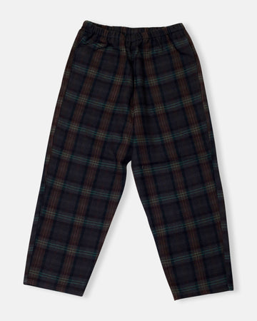 plaid pattern easy pants