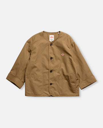 collarless chore jacket