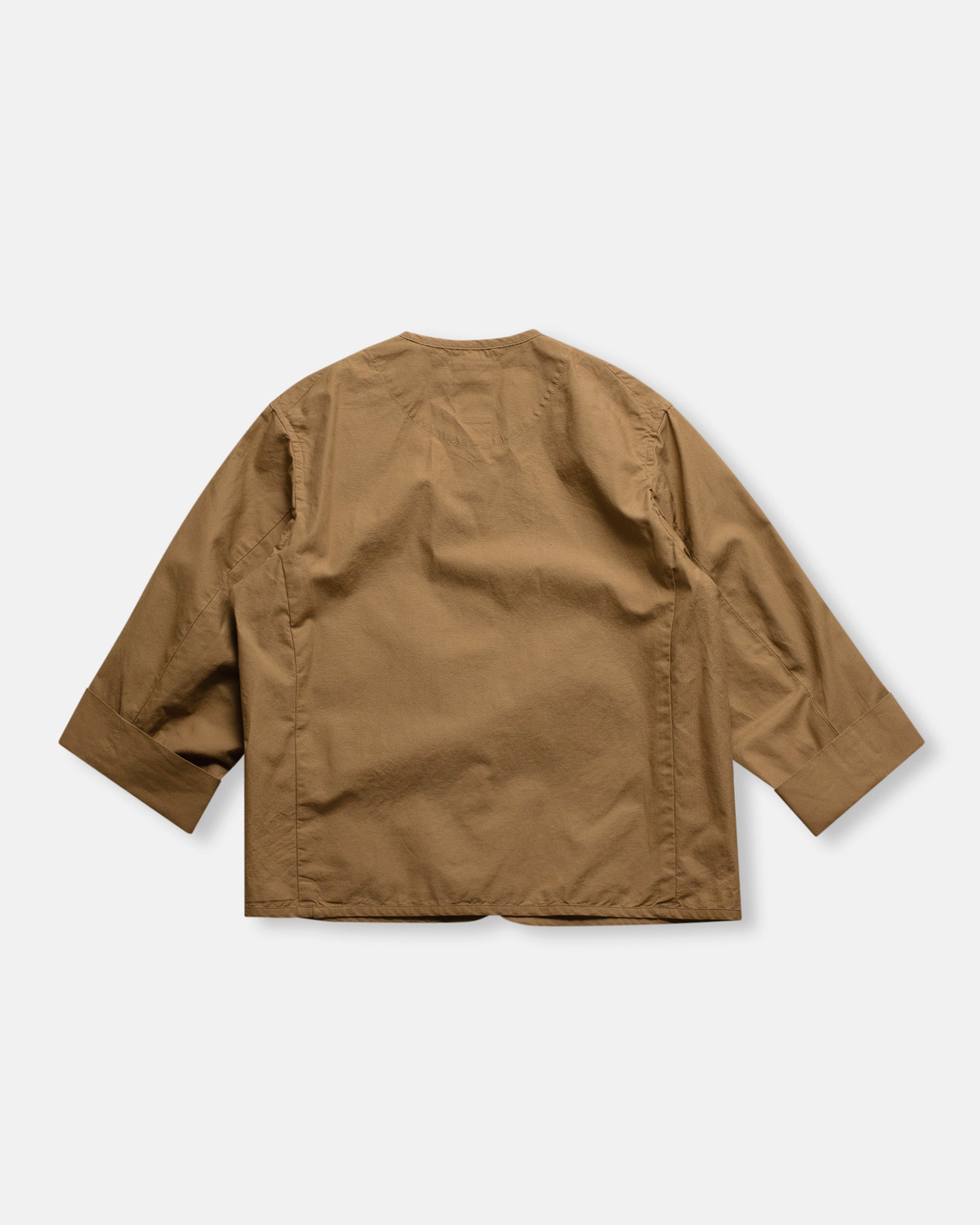 【美品】DANTON COLLARLESS JACKET DANTON-JACKET-COLLARLESS-BEIGE