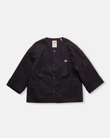 collarless chore jacket