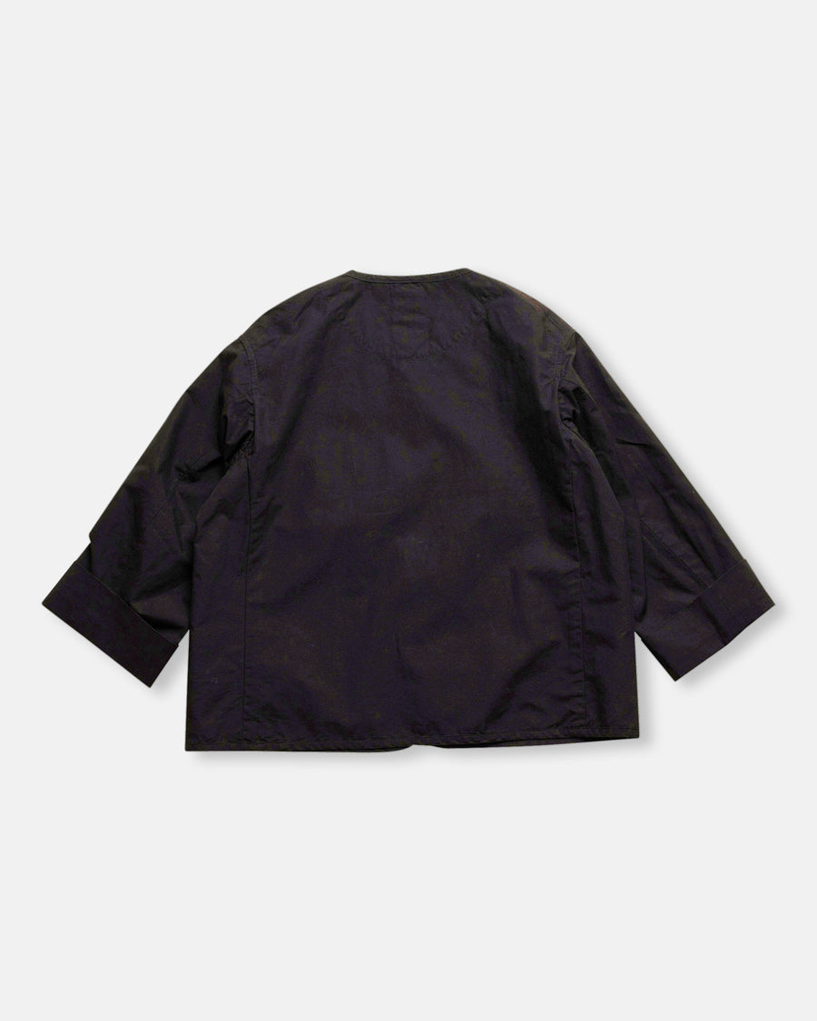 collarless chore jacket