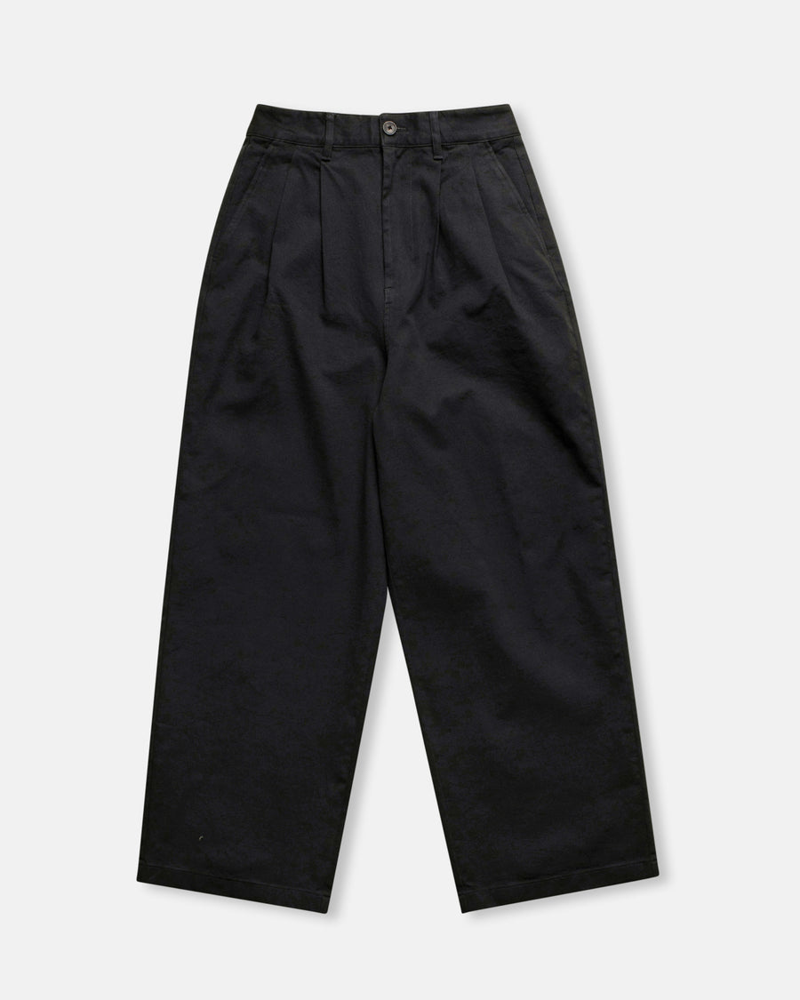 pleat front wide pants