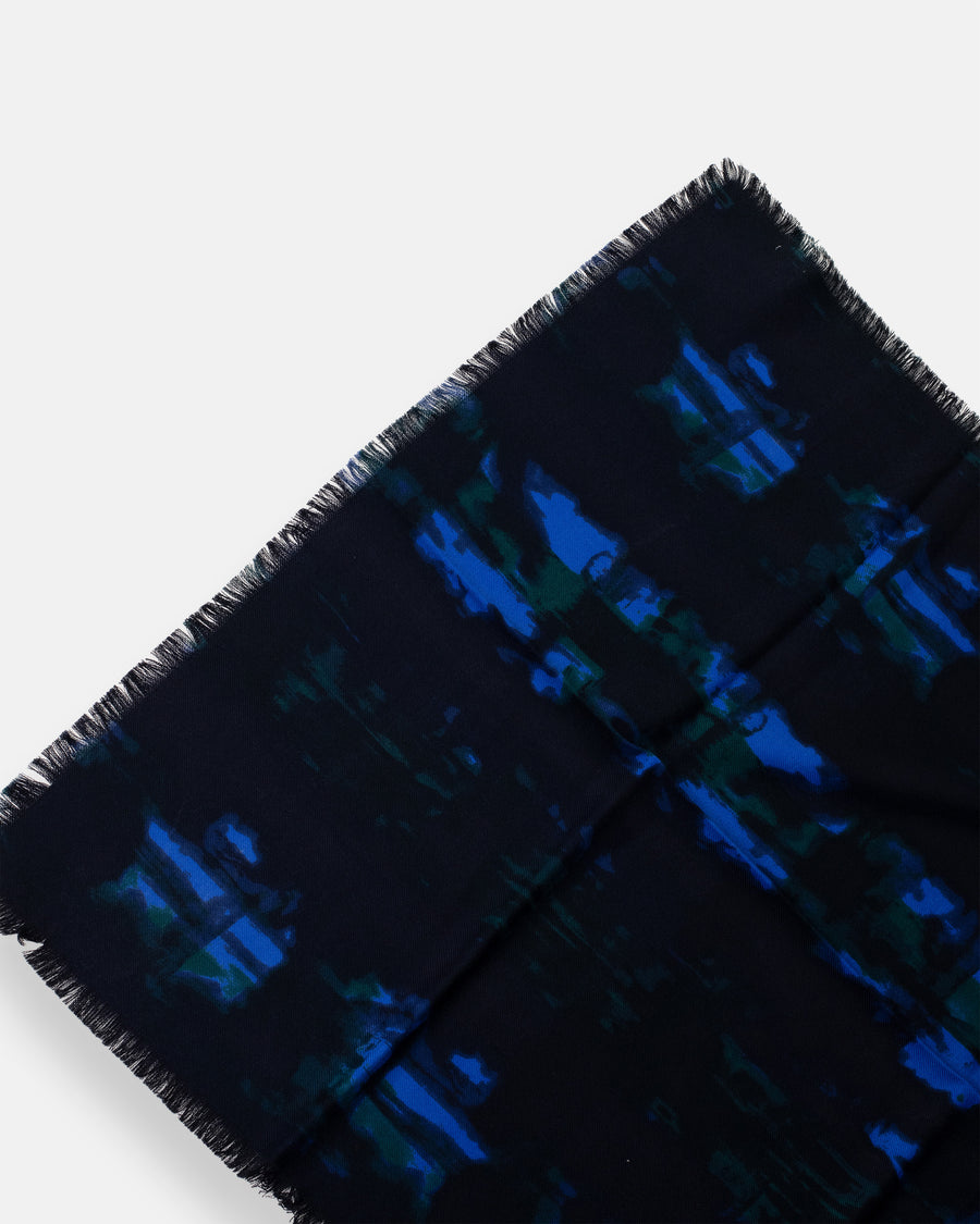 bohemian wool check stola