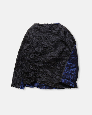 bicolor silk top