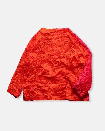 bicolor silk top