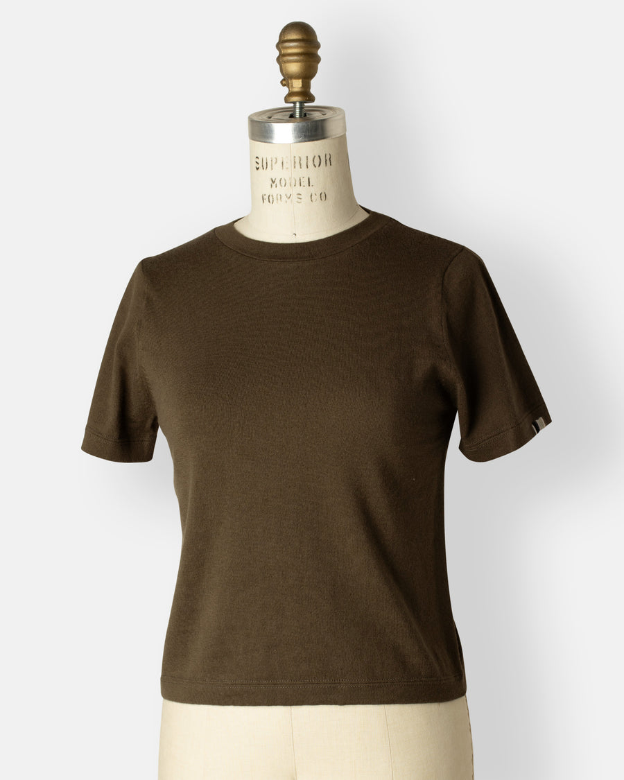 tina cropped sweater tee