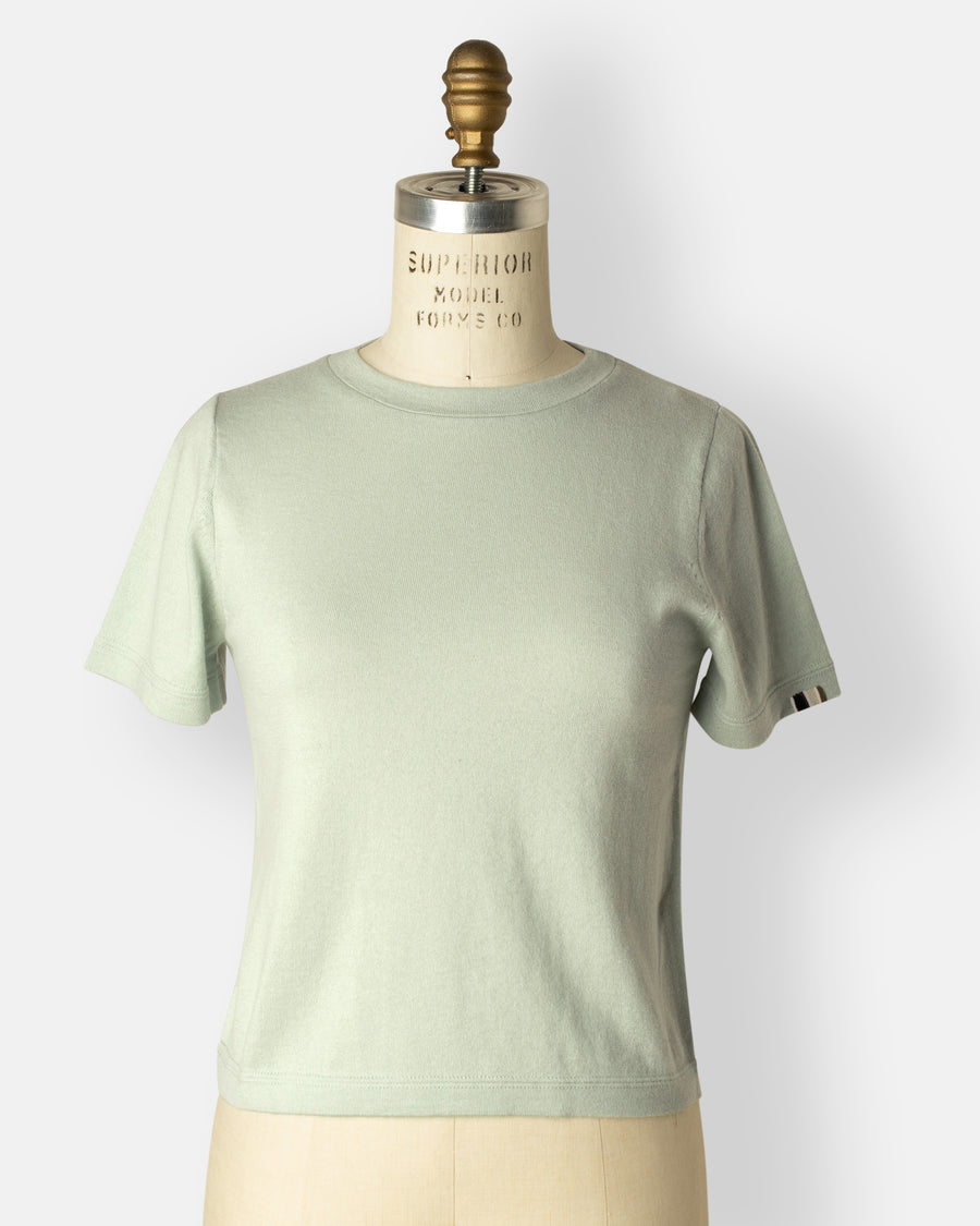 tina cropped sweater tee