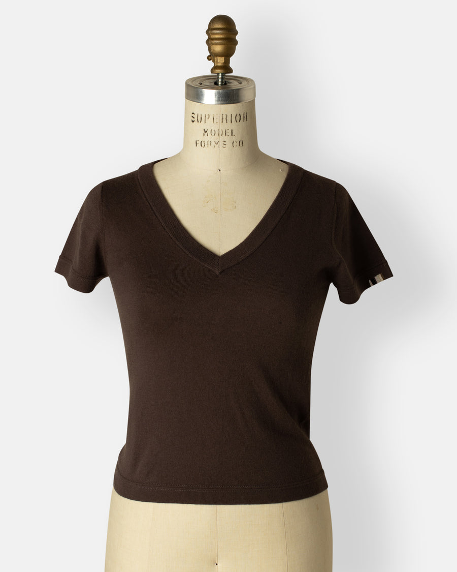 vicky v-neck sweater tee