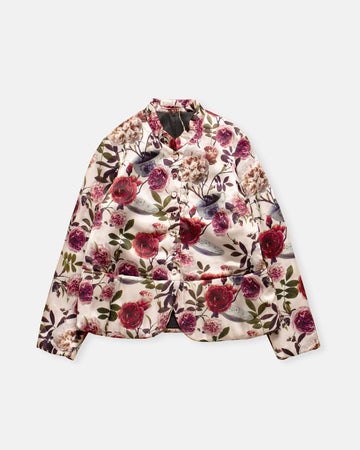 jessica printed padded silk jacket