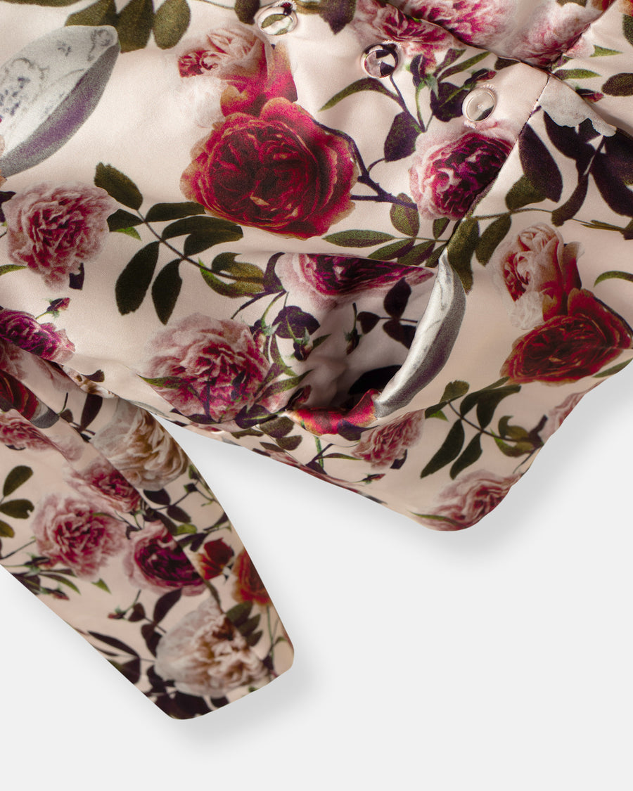 jessica printed padded silk jacket