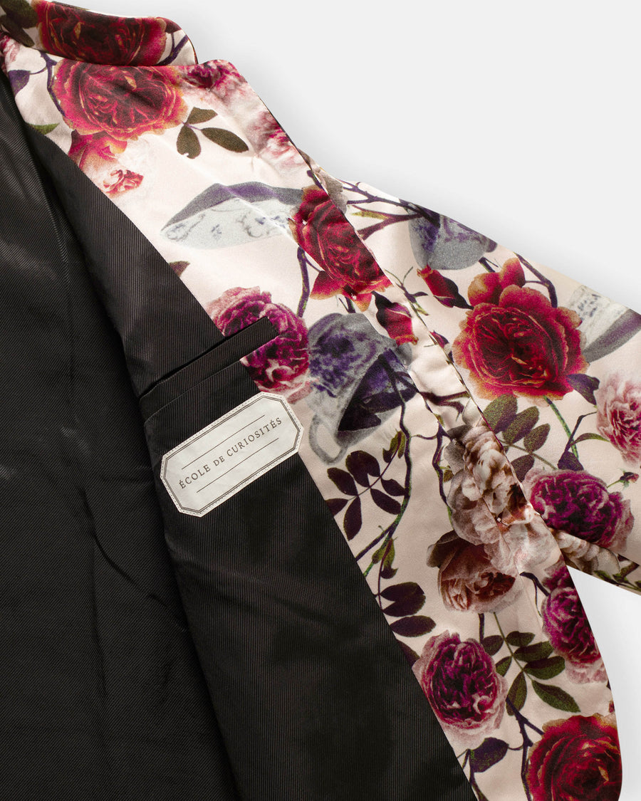 jessica printed padded silk jacket