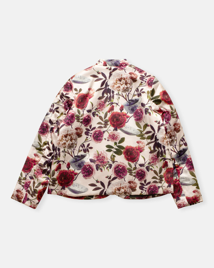 jessica printed padded silk jacket