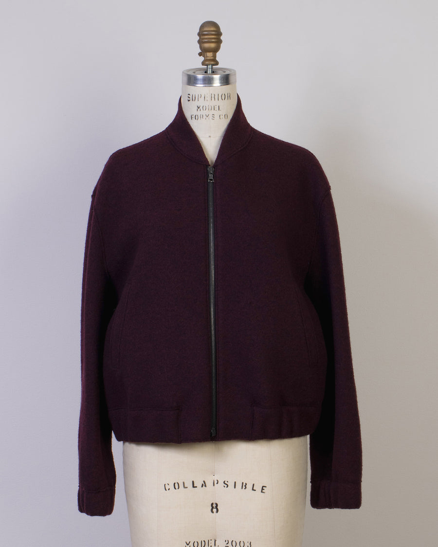 boiled wool bomber