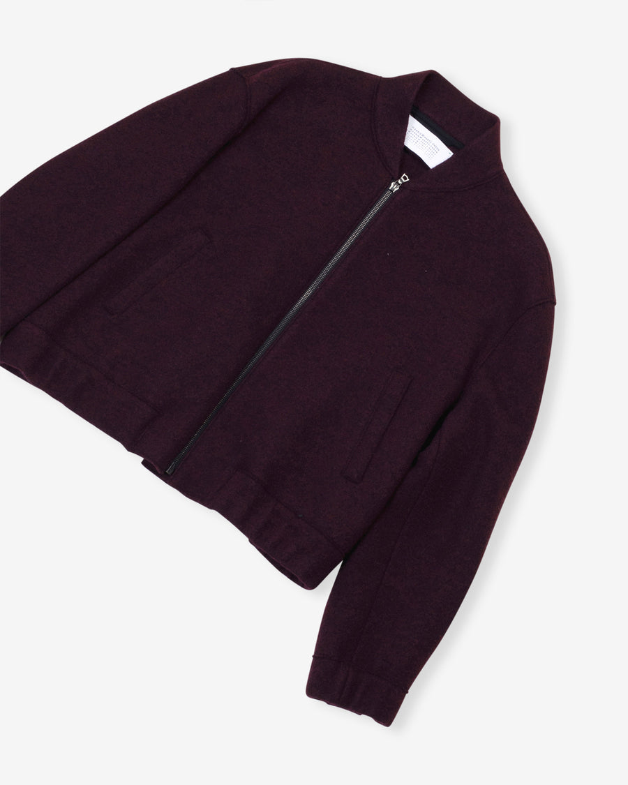 boiled wool bomber