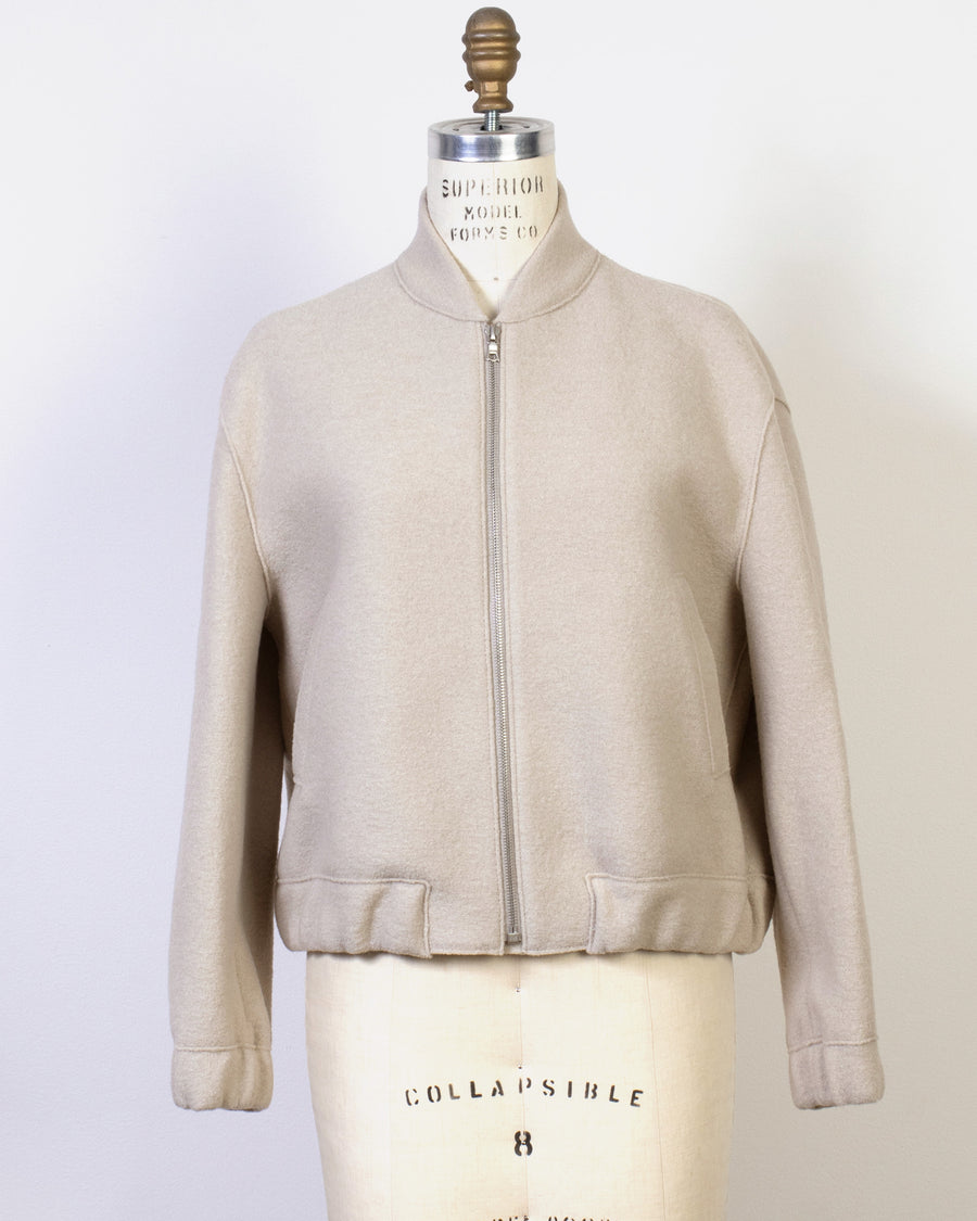 boiled wool bomber