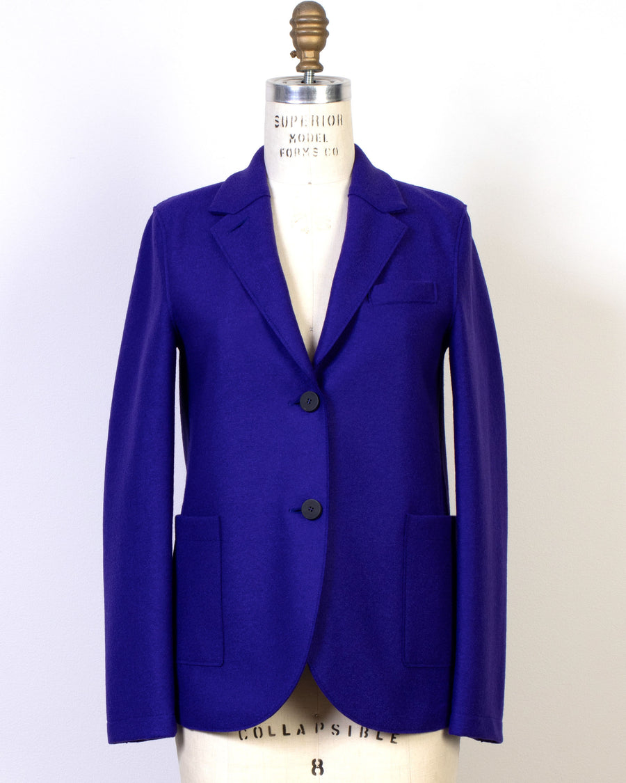 stand up collar blazer