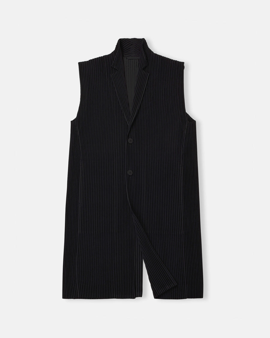 tailored pleats vest